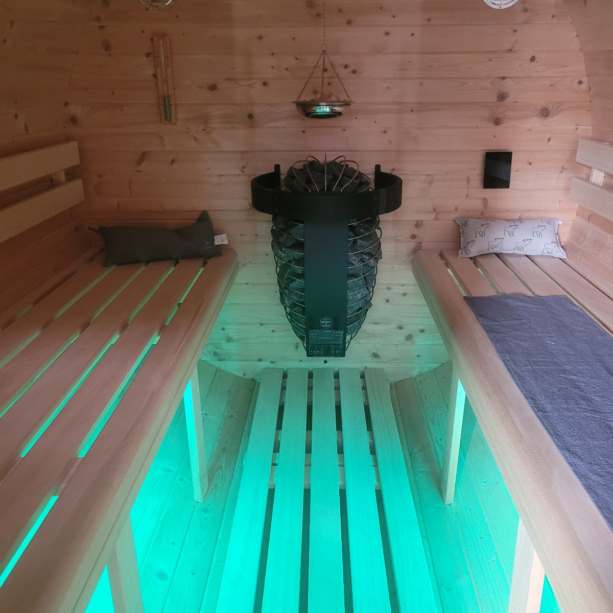 LED - Beleuchtung FassSauna RGBWW unter der Sitzbank beidseitig