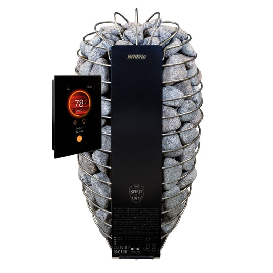 Saunaofen Spirit SP90FC  9,0 kW, Harvia, mit Fenix WIFI Steuerung