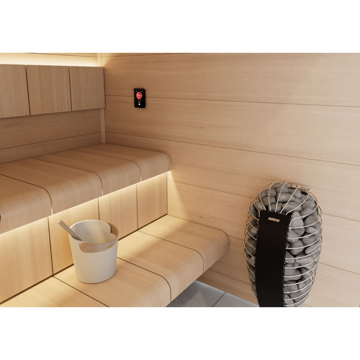 Saunaofen Spirit SP60FC  6,0 kW, Harvia, mit Fenix WIFI Steuerung