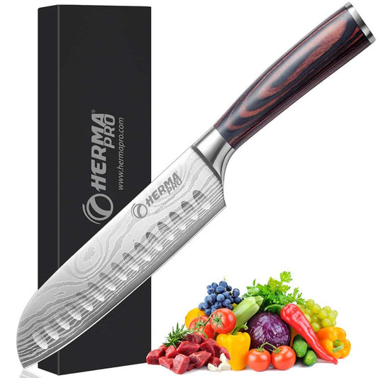 HERMAPRO Santoku- Kochmesser