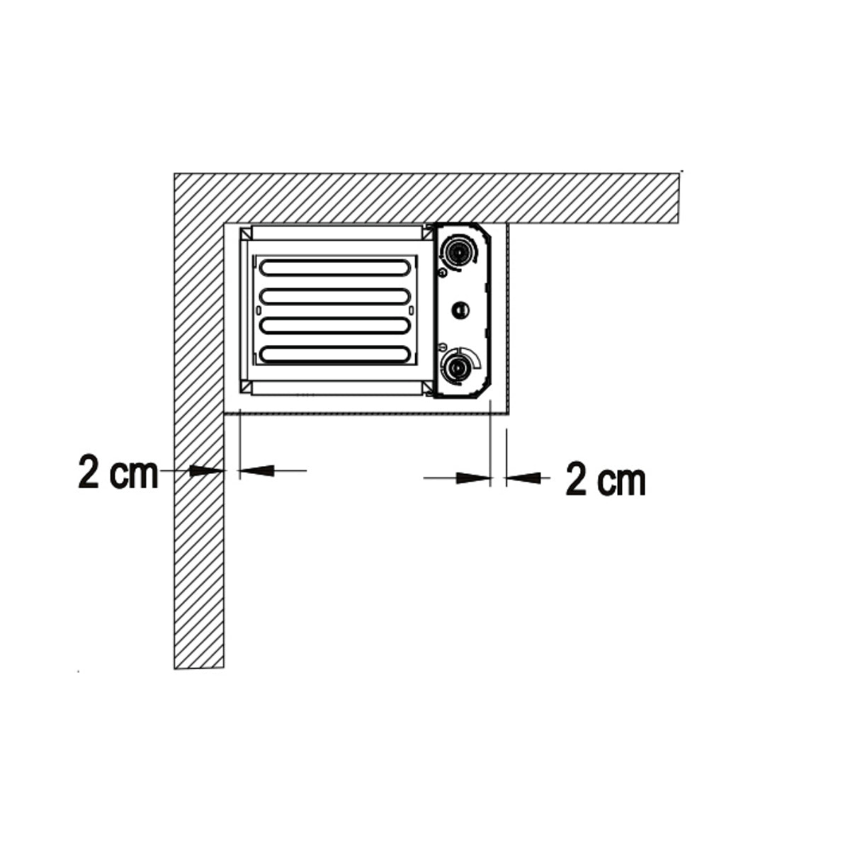 Saunaofen M3 W (Wandausführung) Edelstahl 3,0 kW, EOS